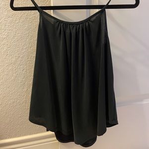 Black flowey blouse